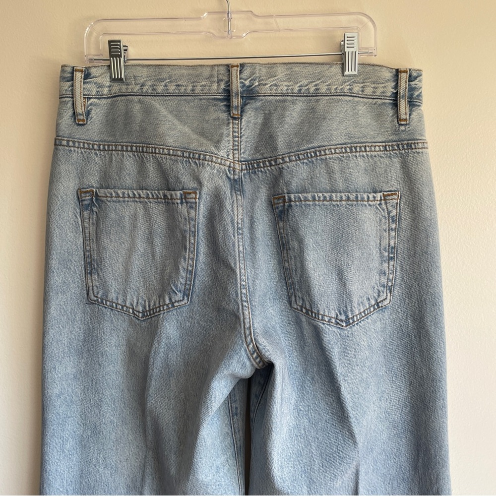 New Frame Le Baggy Palazzo jeans high rise wide leg revolve loose flare size 30 - Picture 9 of 16